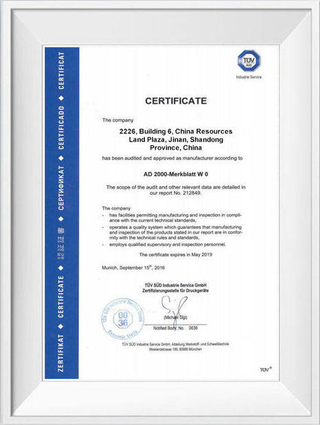 China Shandong Hongxin International Trade Co., LTD. zertifizierungen